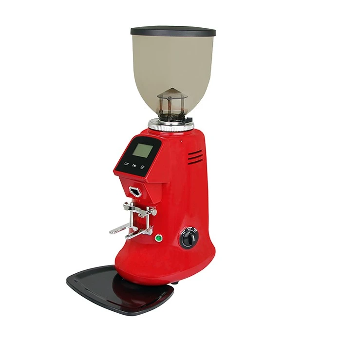 touch screen espresso coffee grinder red